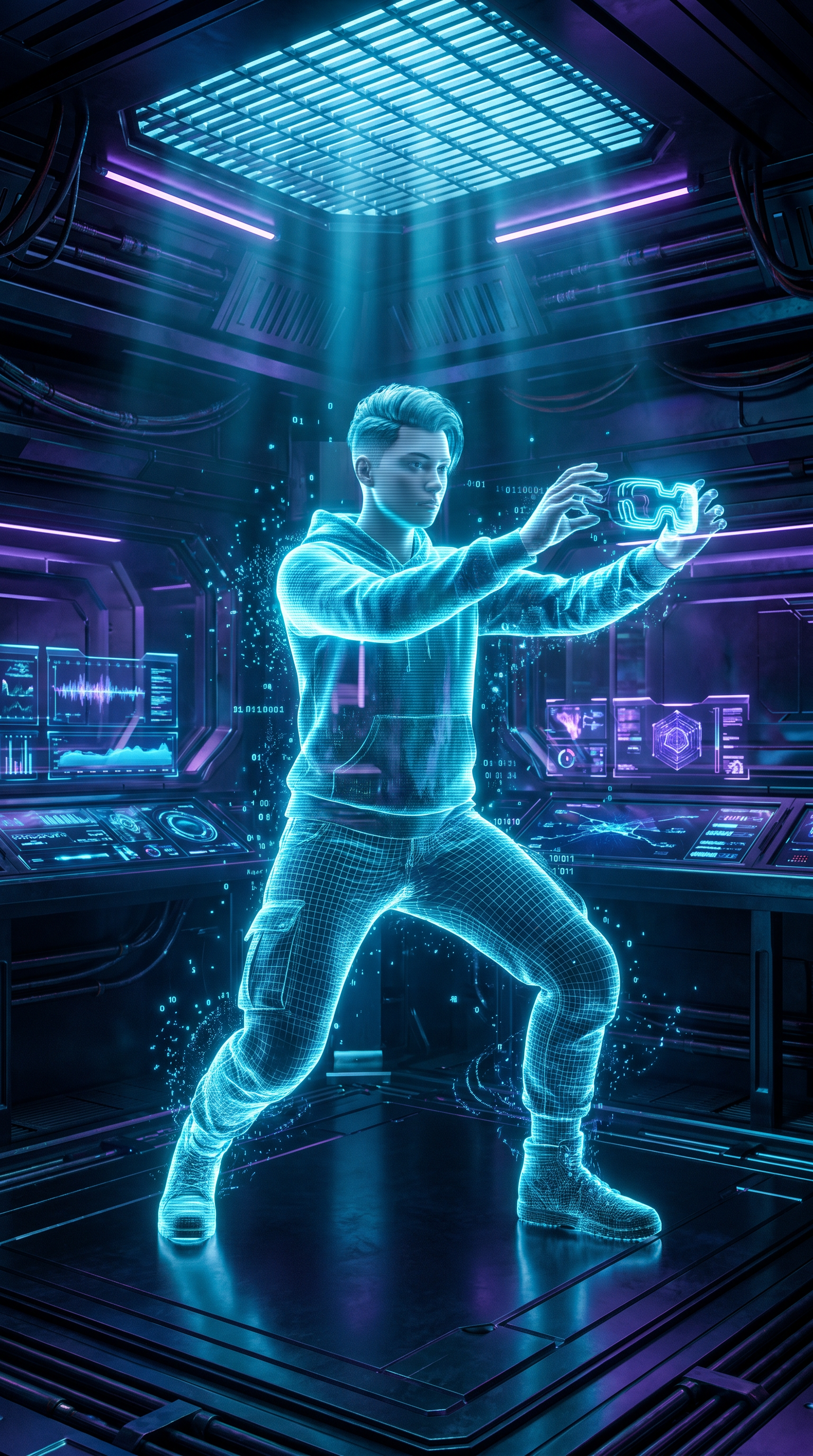 IBN founder — full-body hologram