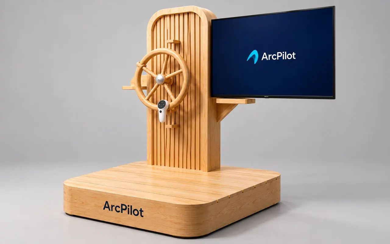 ArcPilot — VR Controllers as a Steering Wheel — detail 1
