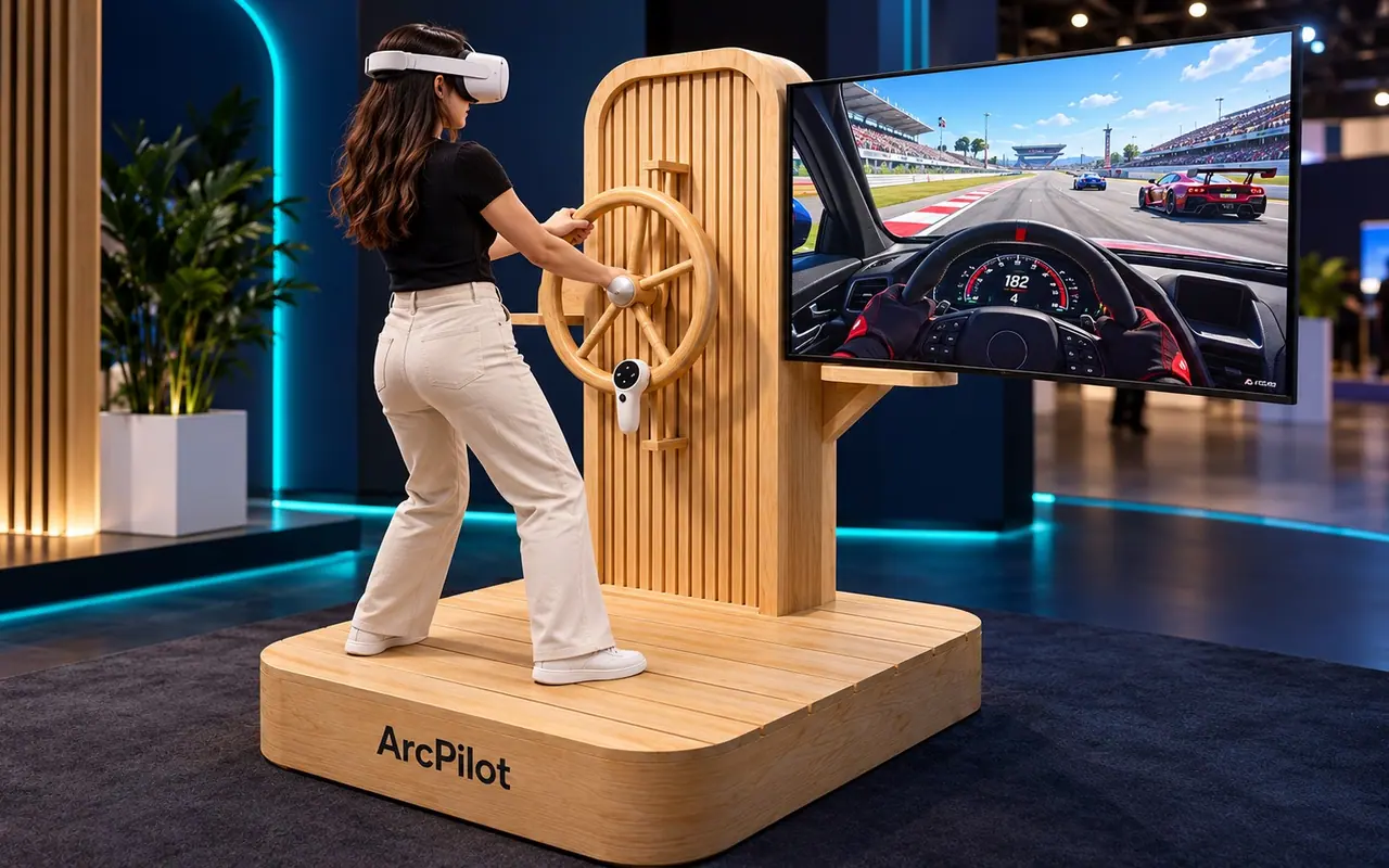 ArcPilot — VR Controllers as a Steering Wheel — detail 2