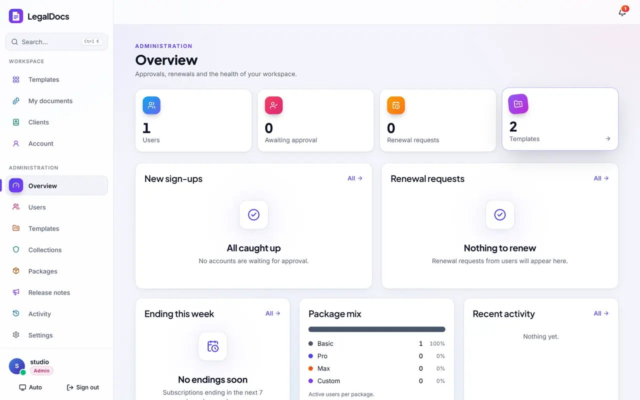 LegalDocs — Smart Legal Document Builder — detail 2